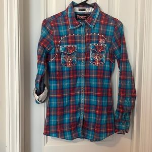 Women’s Roar Clothing western button up shirt